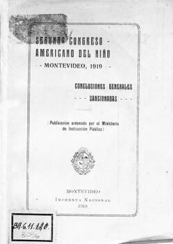 Segundo Congreso Americano del Niño. Conclusiones generales sancionadas
